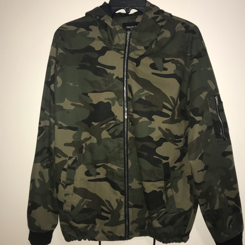 Camo Bomber Jacket